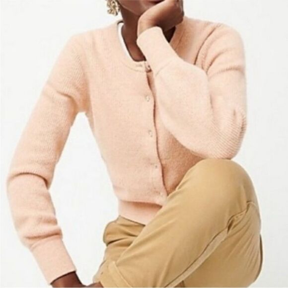 J Crew Alpaca Blend Ribbed Cardigan - Picture 1 of 6